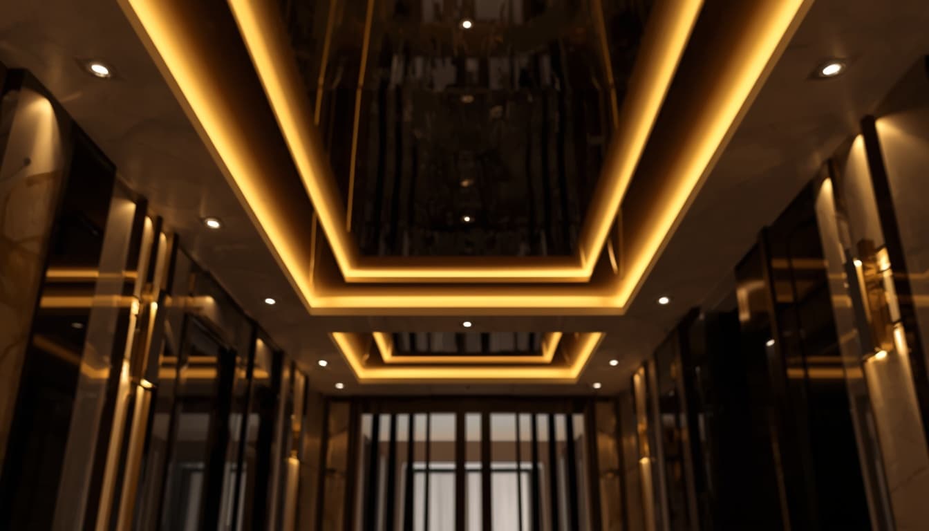 Instalación de iluminación arquitectónica LED